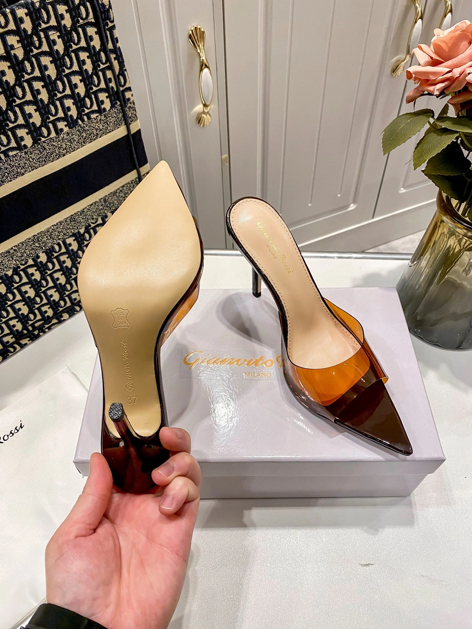 Other brands G11050.85RIC.GSVBROB Heel height：10CM item:ET-X234E0819W